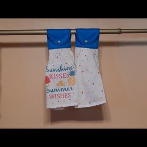 Sunshine Kisses & Summer Wishes Hanging Towel, Set of 2 - Kitchen, Décor